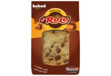A packet of Baked by Rich's Rolo cookies