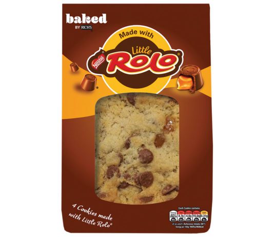 Baking for indulgence with Rich’s A packet of Baked by Rich's Rolo cookies
