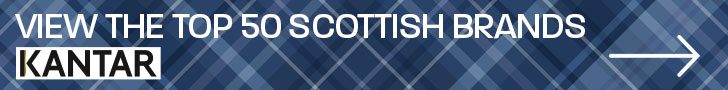 Tartan banner for the top 50 scottish brands