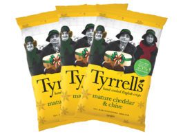 Festive fun for Tyrrells Tyrrells mature cheddar & chive crisps