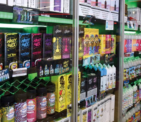 Vaping display of ignorance vaping shop display