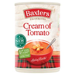 Tin of Baxters cream of tomato soup