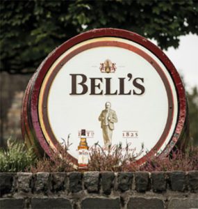 a barrel of bells whisky