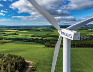 wind turbine on mackies farm