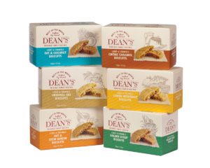 Coxes of Deans shortbread on a variety of flavours 