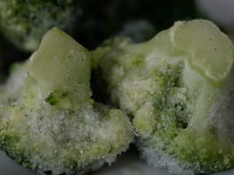 Frozen food offers high quality and value to consumers Frozen brocolli florrets