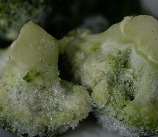 Frozen food offers high quality and value to consumers Frozen brocolli florrets