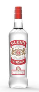 a bottle of glens vodka