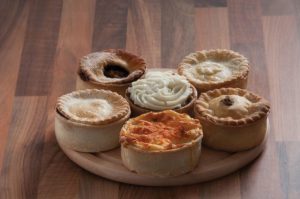 a selection of pies