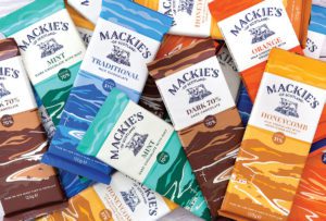 Bars of mackies chocolate