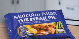 Malcolm allan steak pie in packaging