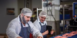 Simon Howie lorne sausage production line