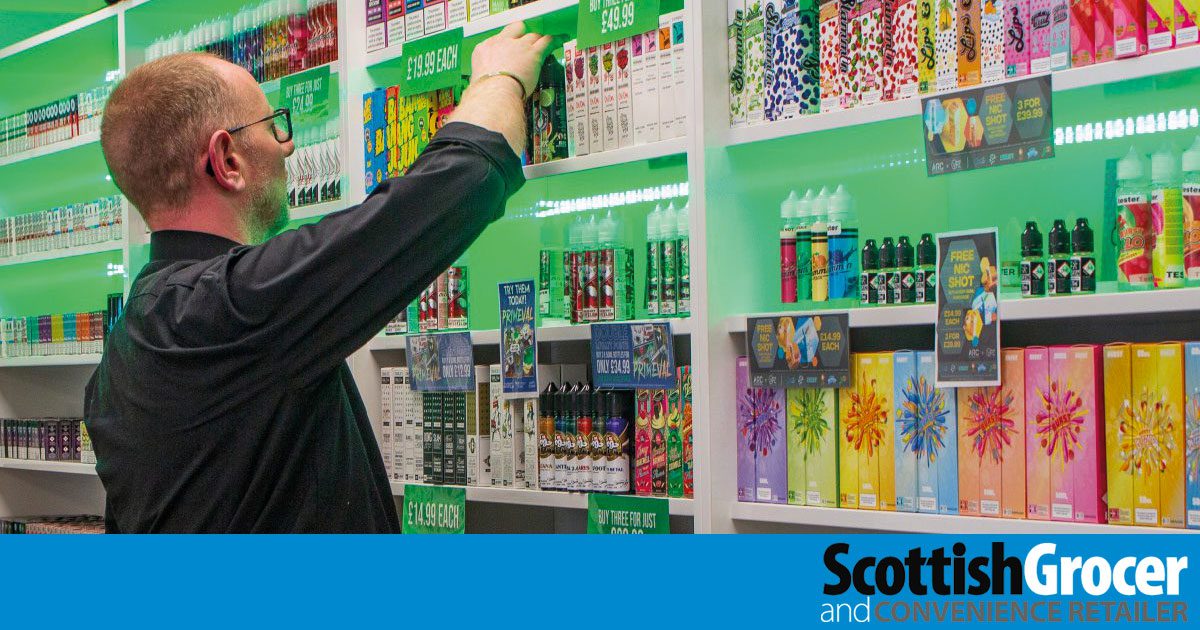 scottish corner shop vape stockpile Pointless' disposable vape ban may drive users back to cigarettes