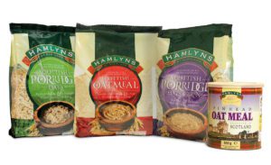 Hamlyns porridge packaging