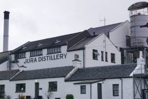Exterior of the Jura distillery