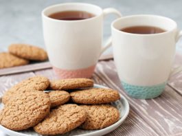 Biscuits for the saucers tea and biscuits