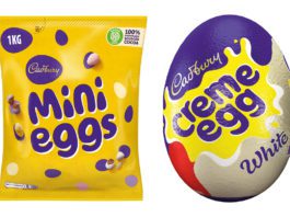 Count on eggs in advance Cadbury Mini Eggs and white Creme Egg