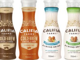 Planting in growth Califia plant based milks
