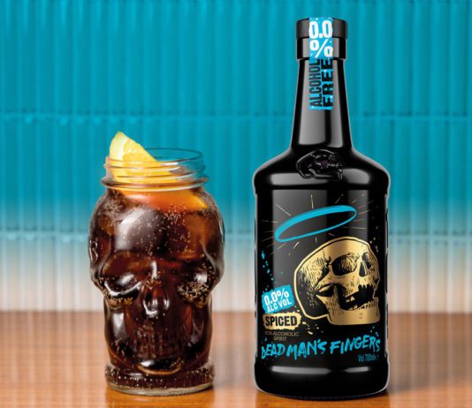 Rum with the punch taken out Dead Man’s Fingers no alcohol