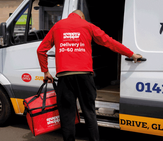 Snappy Shopper delivers support for local stores A Snappy shopper delivery driver loads a white van