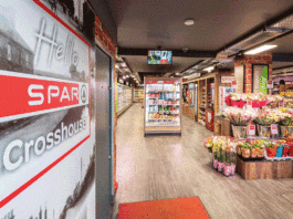Wholesalers explain symbol benefits for retailers Interior of Spar Crosshouse