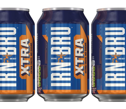 Xtra choice at Burns Irn Bru Xtra cans