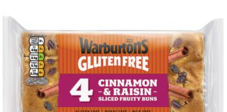 Warburtons cinnamon and raisin buns