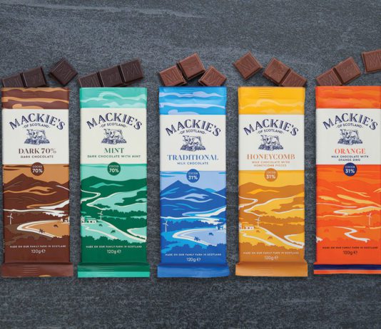 Gifting to suit every demand Mackie’s of Scotland chocolate bars