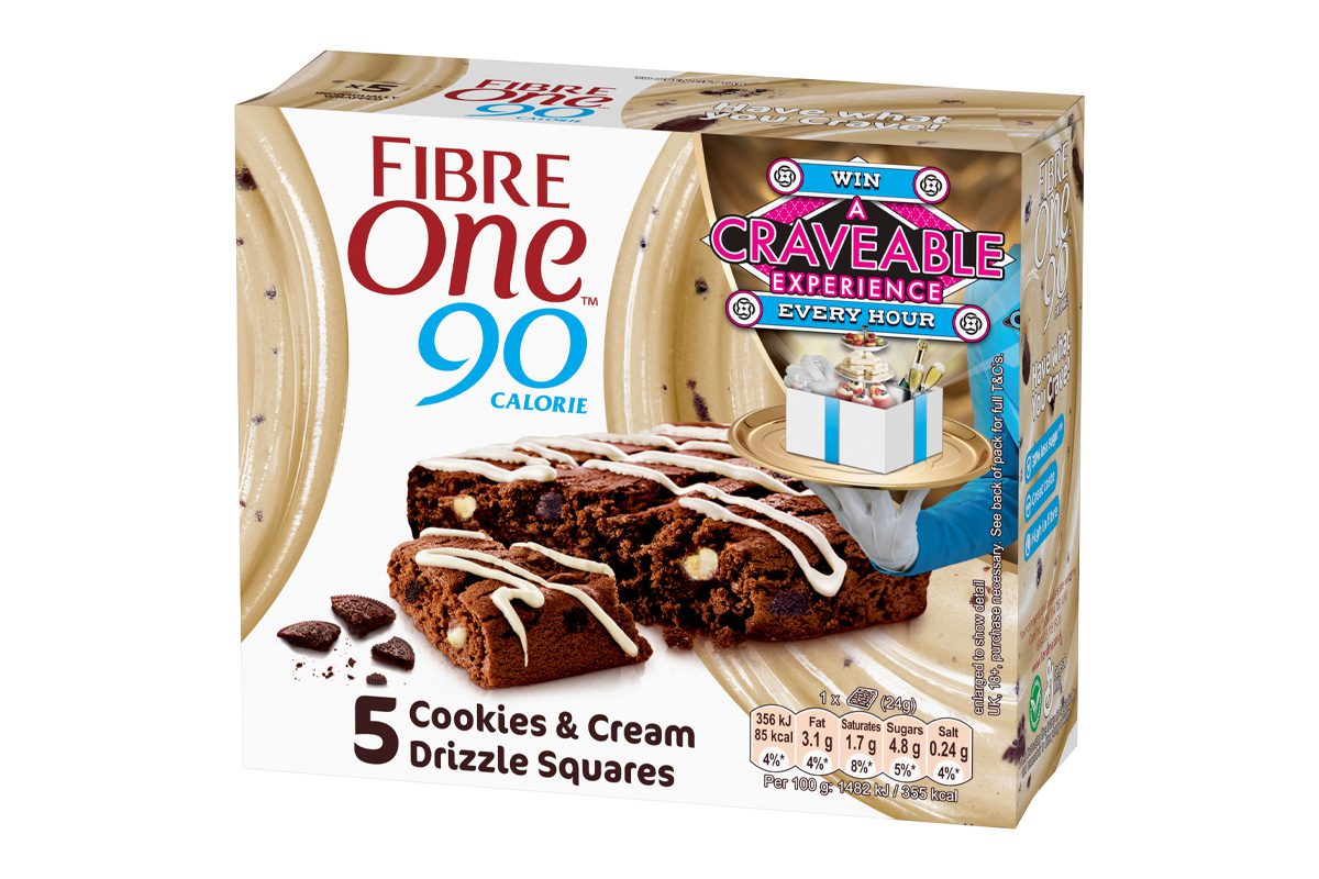 Fibre One cookies and cream bars