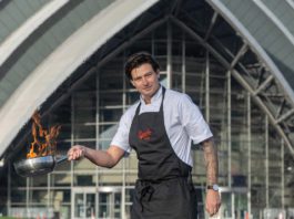 Show’s hotly anticipated man holding flaming frying pan