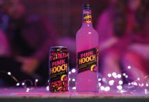pink Hooch can and bottle