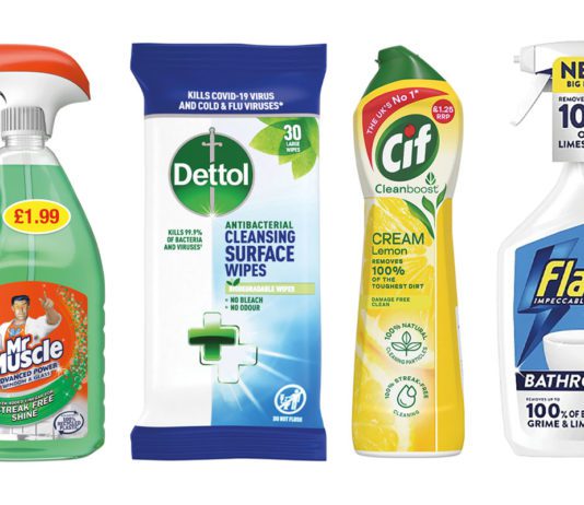 Making sales a clean sweep variety of cleaning products