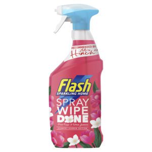 Flash Spray, Wipe, Done Pink Tulips and White Jasmine