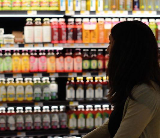A step for DRS prep woman shopping
