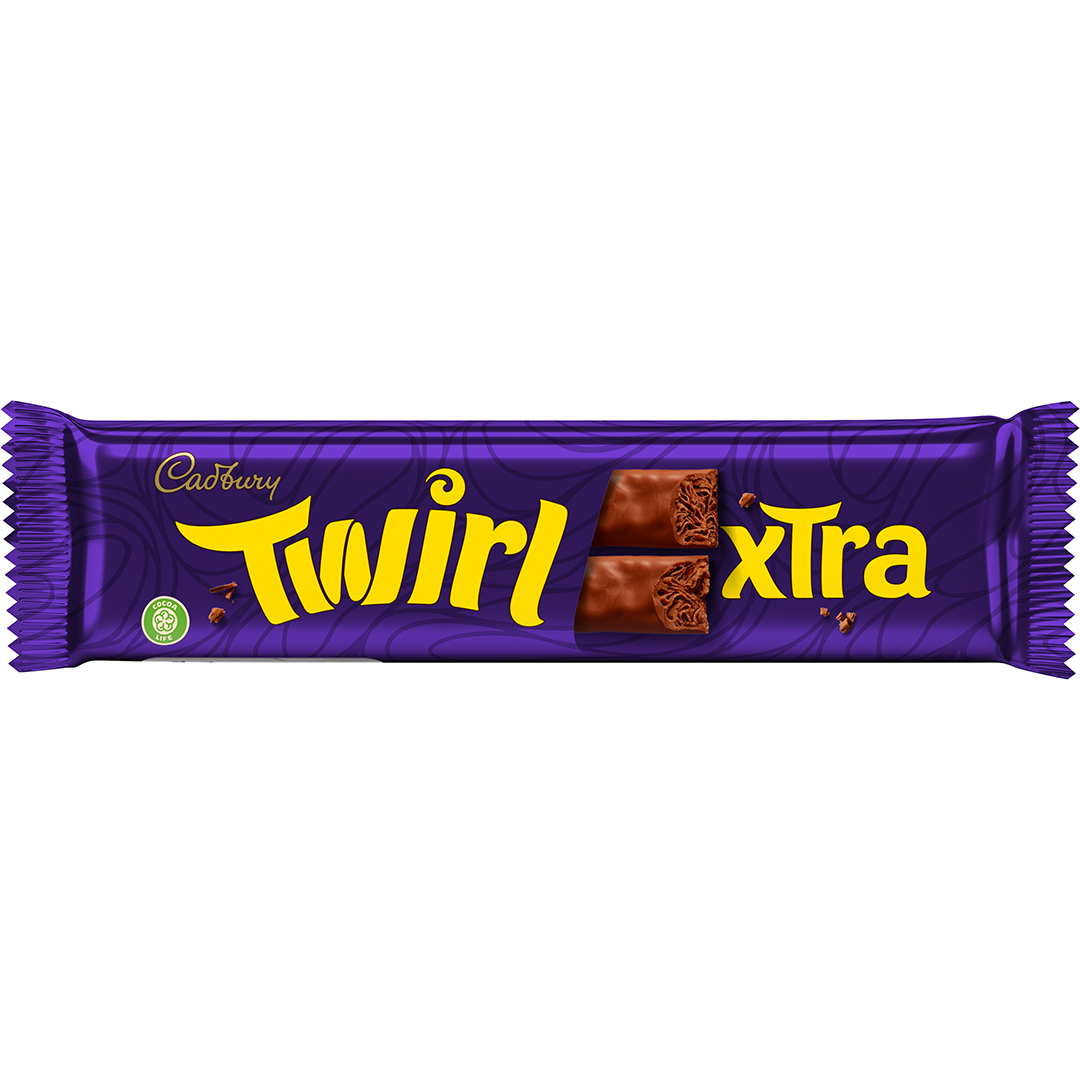 Mondelez International's new Cadbury Twirl Xtra bar