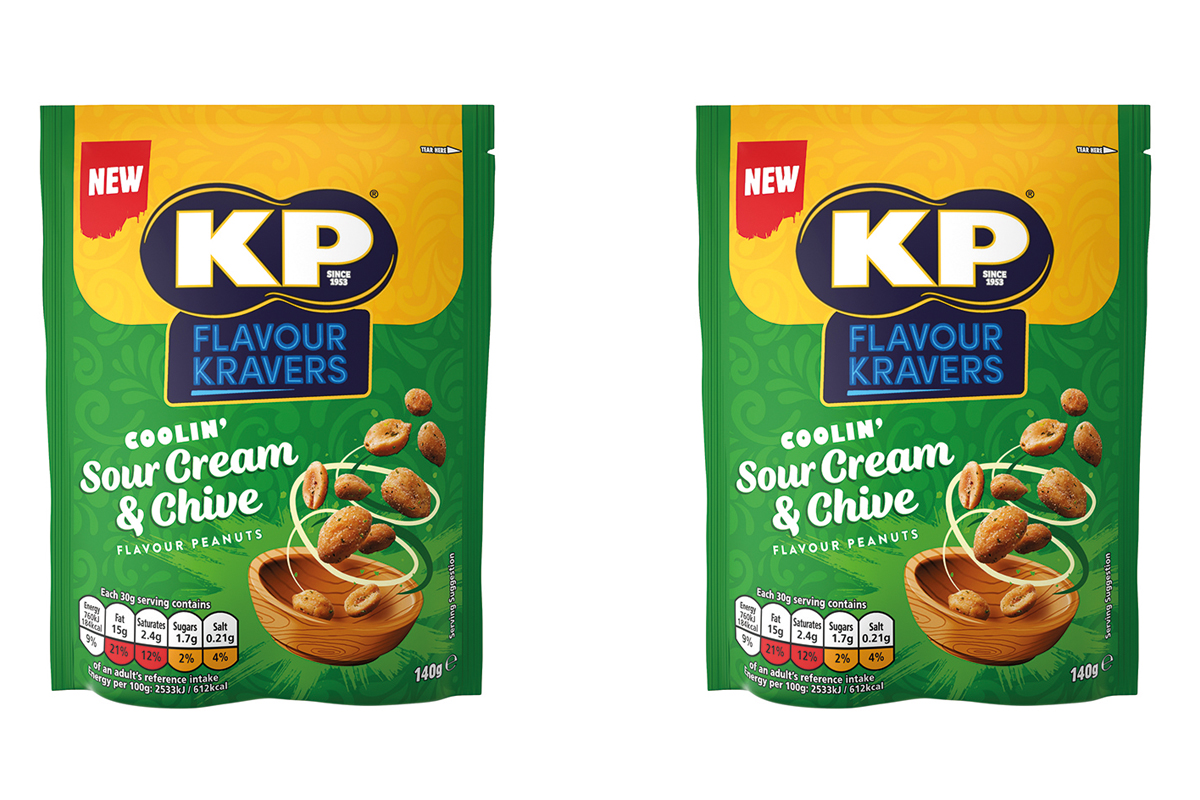 KP Snacks sour cream and chive Flavour Kravers