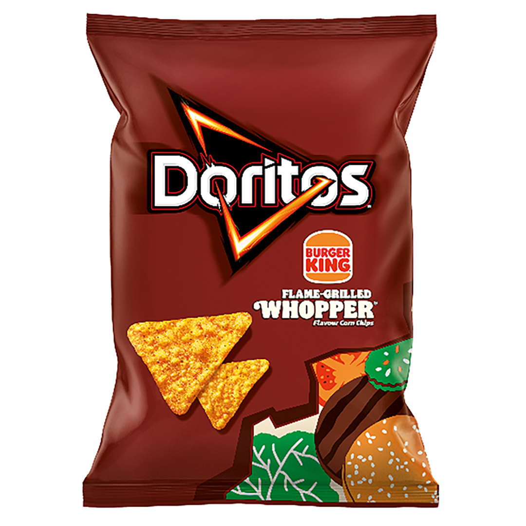 Bag of Doritos Flame Grilled Whopper chips