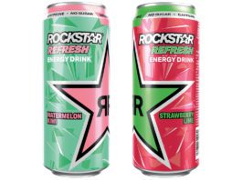 Energising with fruit Rockstar energy drinks