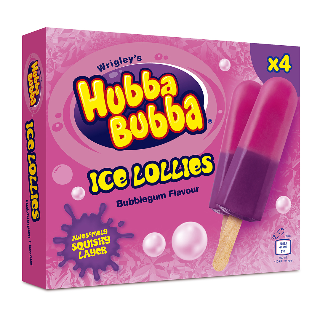 The new Hubba Bubba ice lollies.