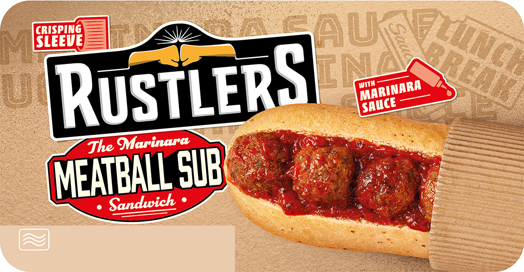 The new Rustlers The Marinara Meatball Sub