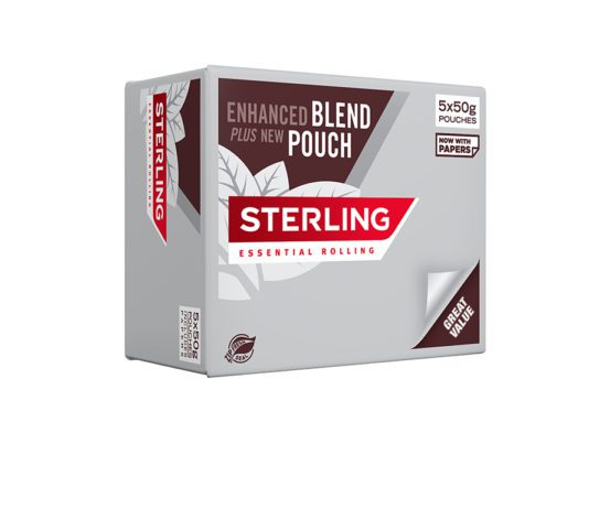 JTI improves Sterling Essential Rolling formats The Sterling Rolling Essential five by 50g variant.