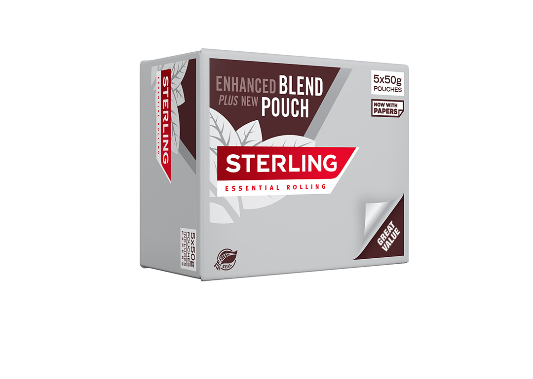 The Sterling Rolling Essential five by 50g variant.