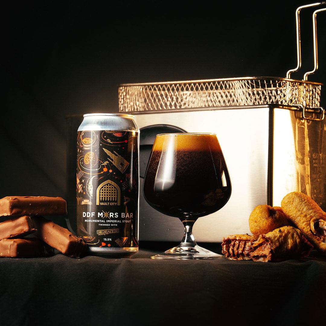 Vault City teamed up with Neon Raptor to create the new DDF M*rs Bar sour stout.