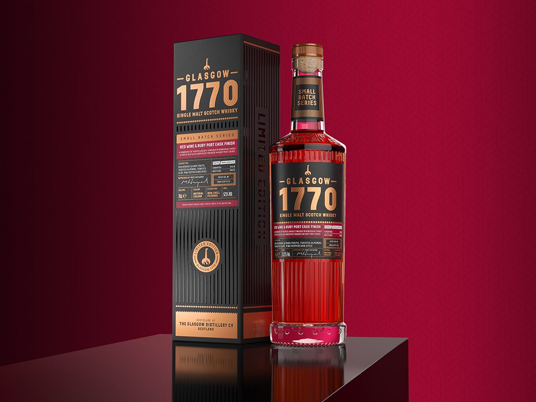 New Glasgow 1770 Red Wine and Ruby Port Cask Finish blended whisky