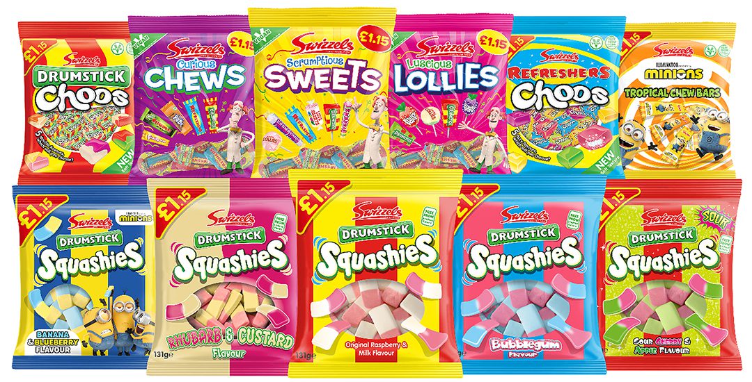PMP range of Swizzels sweets