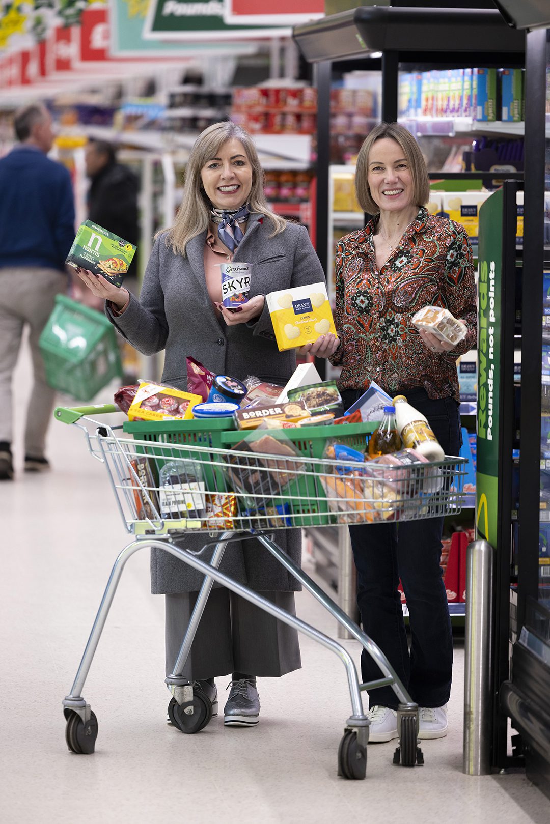 Scotland Food &amp; Drink Excellence Awards launch photo shoot.<br />Pictured<br /> L to r<br /> Stephanie Pritchard, Head of UK Supplier Development, Scotland Food &amp; Drink<br /> Ashley Connolly, Local Buying Manager Scotland, Asda<br /> Photograph by Martin Shields<br /> Tel 07572 457000<br /> www.martinshields.com<br /> © Martin Shields