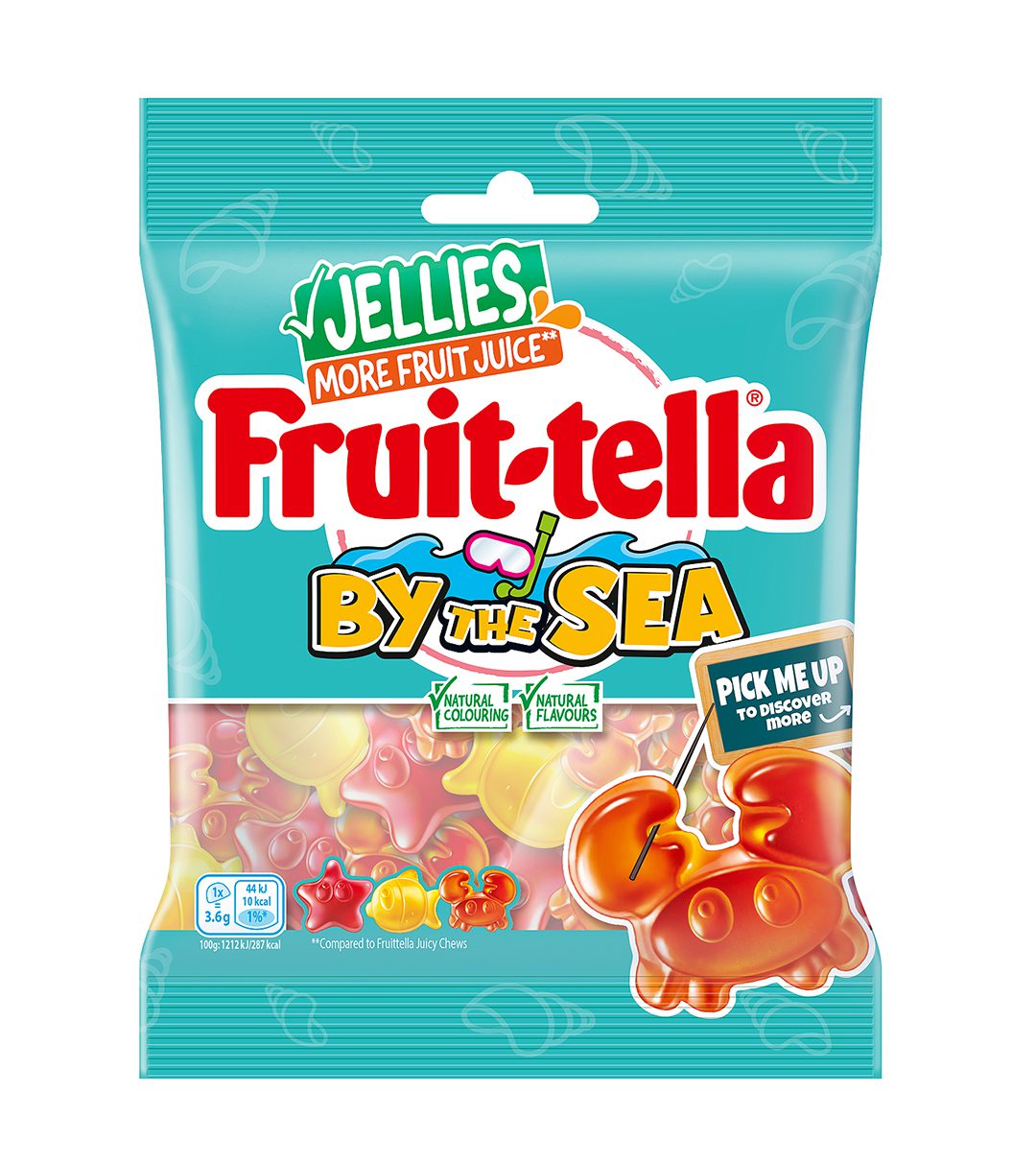A packet of Fruittella By the Sea gummy sweets