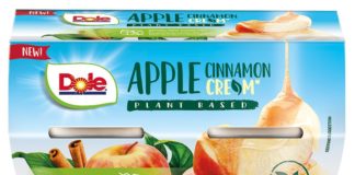 Dole's new Fruit & Cream range includes an Apple and Cinnamon flavour.