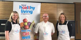 The HLP team have worked with chef Gary Maclean to promote home cooking.