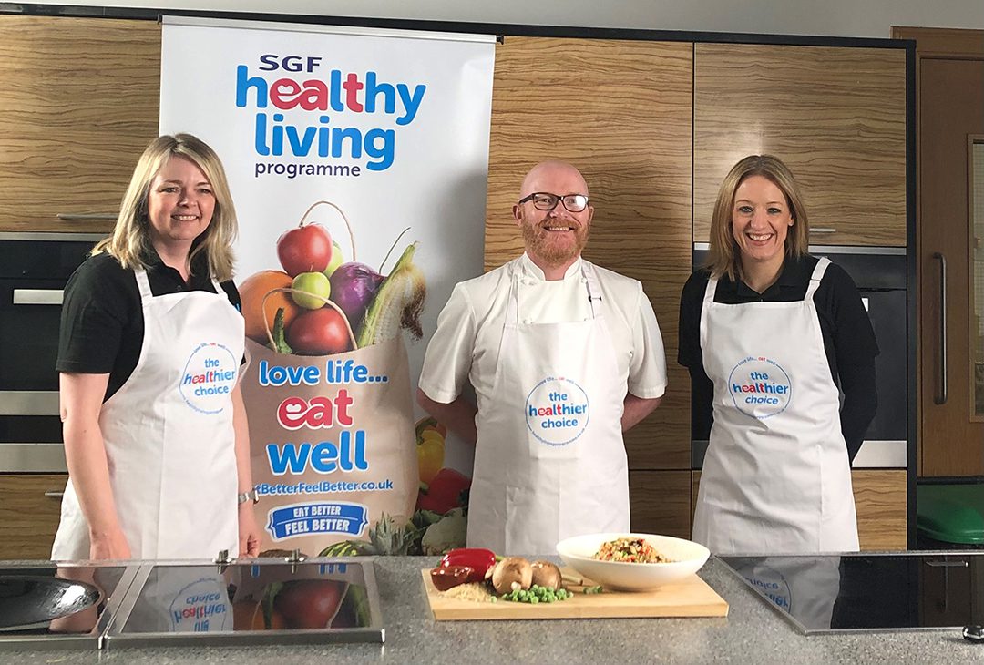 The HLP team have worked with chef Gary Maclean to promote home cooking.